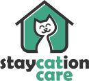staycation cat care logo